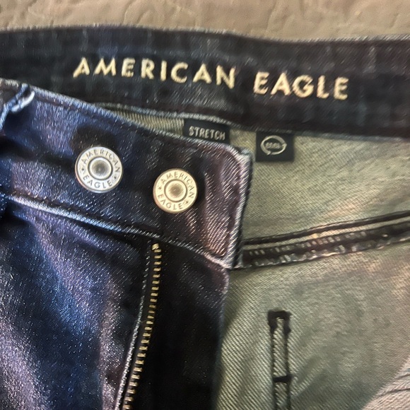 American eagle wide leg jeans, size 0 short - Picture 5 of 9